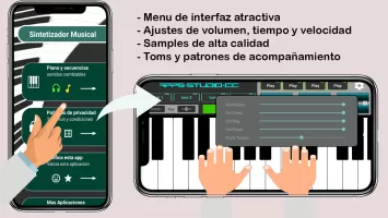 Sintetizador Piano y Percusión