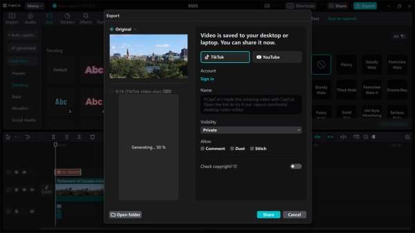 How to import TikTok videos to CapCut for editing?
