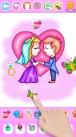 Princess Wedding Coloring Game