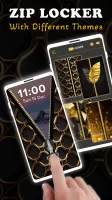 Gold Zip Locker